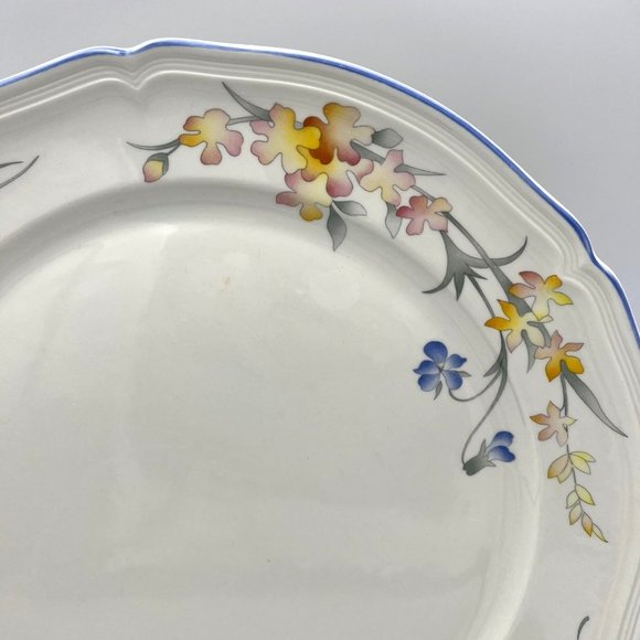 Villeroy & Boch China Riviera Chop Plate 12" Luxembourg Floral Pattern - Picture 2 of 7